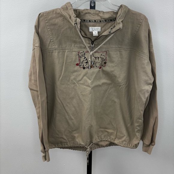 Christopher & Banks Vintage Top with Cat Embroidery Women’s Size Medium - Picture 4 of 7